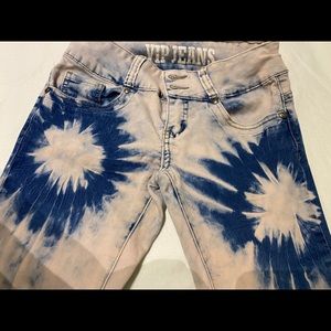 Tie dye jeans
